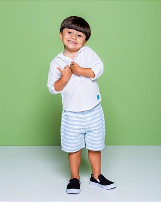 Conjunto Infantil Masculino Arrumado com Bermuda
