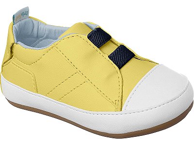 Sapato Infantil Masculino Amarelo Fechado Antiderrapante