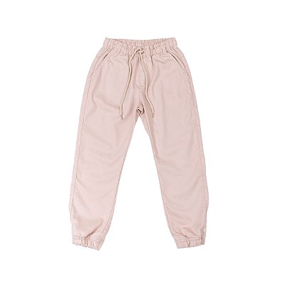 Calça Infantil de Sarja Caqui Elástico na Barra da Have Fun