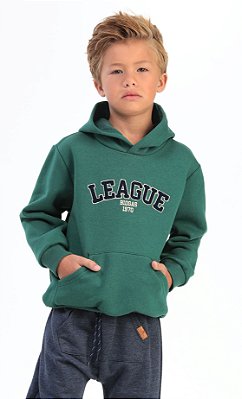 Blusa Infantil de Frio Moletom Masculino com Capuz
