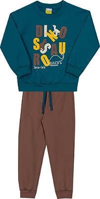 Conjunto Infantil de Frio Masculino Fechado Dinossauro