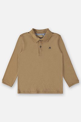 Camiseta Infantil Gola Polo Mangas Longas da Up Baby