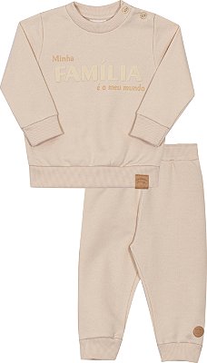 Conjunto de Bebê de Frio Masculino Fechado Unissex