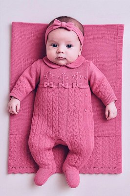 Kit de Maternidade Feminino Rosa da Malharia Noruega