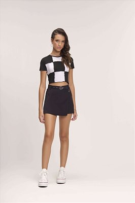 Blusa Juvenil Feminina Bobbylulu Cropped 2 Cores
