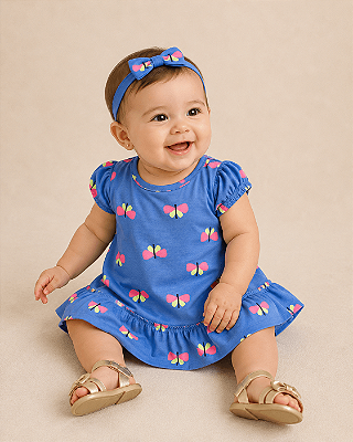 Vestido Infantil de Verão Fresquinho da Nini Bambini