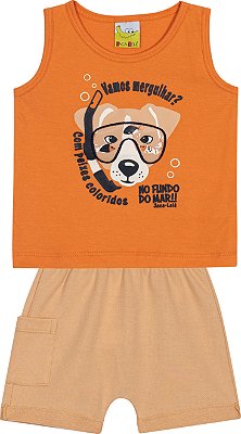 Conjunto Infantil Masculino de Regata Mergulhador