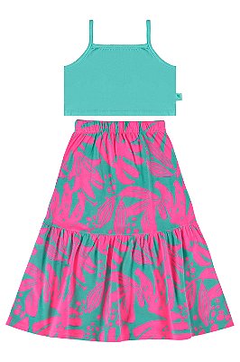 Conjunto Infantil Feminino da Bee Loop Saia Longa