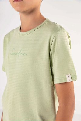 Camiseta Juvenil Masculina Malha Fresquinha duas Cores