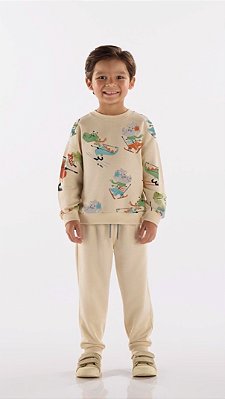 Conjunto Infantil de Menino da Up Baby Estampa Dinossauro