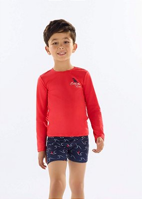 Conjunto de Praia Infantil Masculino da Quimby com Proteção UV