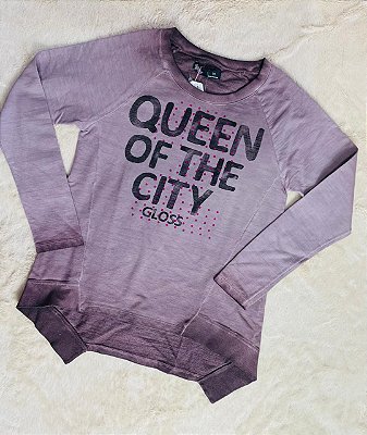Blusa Juvenil de Moletom Feminina Fechada Estilosa