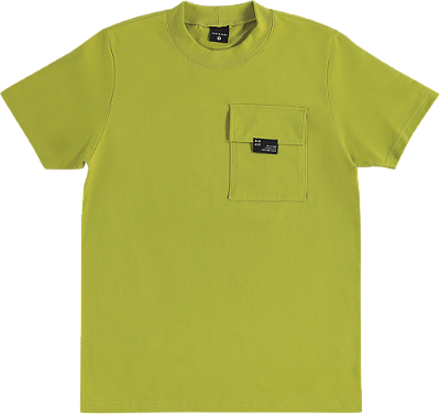 Camiseta Juvenil Masculina Malha de Algodão Bolso
