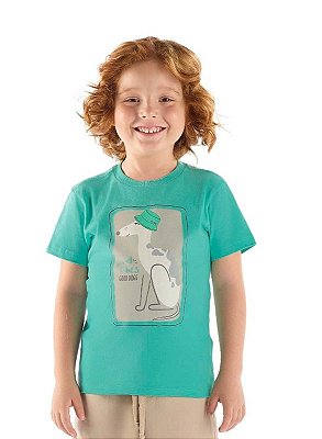 Camiseta Infantil da Up Baby Manga Curta Dog Tiffany