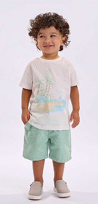 Conjunto Infantil Masculino Bermuda Confortável