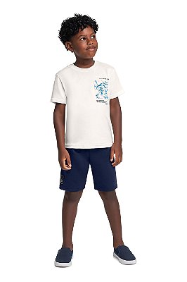 Conjunto Infantil da Bee Loop Bermuda Molinha