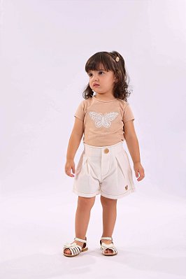Conjunto Infantil Feminino Shorts Arrumadinho