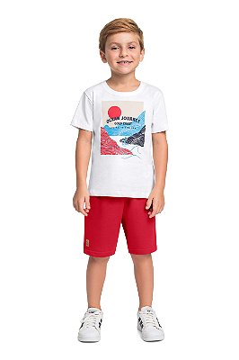 Conjunto Infantil da Bee Loop Bermuda Fresquinho