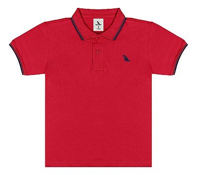 Camiseta Infantil e Juvenil da Quimby Gola Polo Piquet