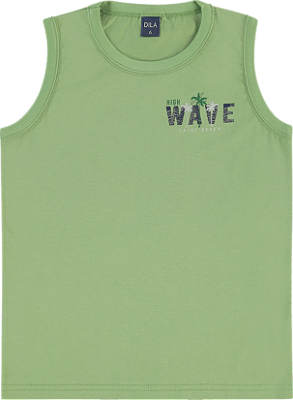 Camiseta Infantil Masculina Regata Algodão