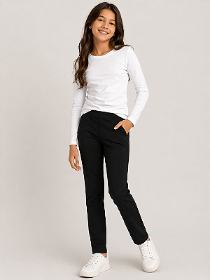 Blusa Juvenil Feminina Cotton Manga Longa