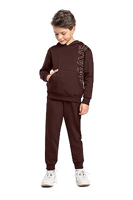 Conjunto Infantil Masculino Moletom Capuz