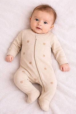 Macacão Bebê Recém Nascido Neutro 100% Algodão