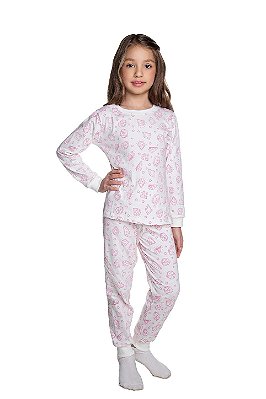 Pijama de Menina Longo Infantil Algodão Have Fun