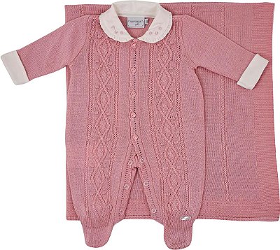 Kit Maternidade Tricô Rose Malharia Noruega