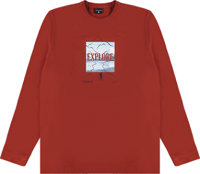 Camiseta Juvenil Dila Manga Longa Ferrugem