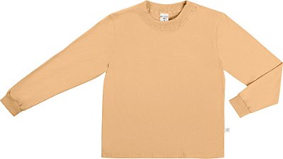 Camiseta Infantil Unissex Manga Longa Algodão