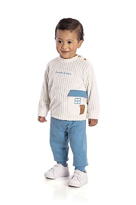 Conjunto Infantil Moletom e Veludo Nini Bambini