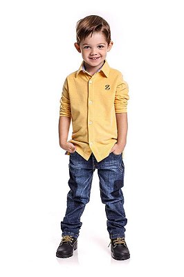 Conjunto Infantil com Camisa Polo da Zemar