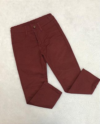 Calça Infantil Masculina de Sarja em Cores