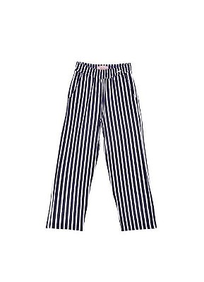 Calça Infantil de Malha Listrada de Pantacourt da Pituchinhus