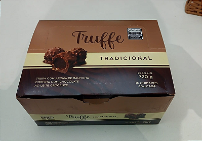 Truffe Tradicional 40 g - Display com 18 unidades