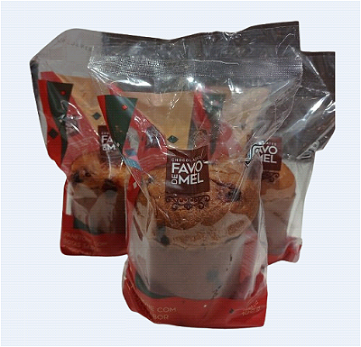 Panetone c/ gotas de Chocolate 100g - Caixa com 20 unidades