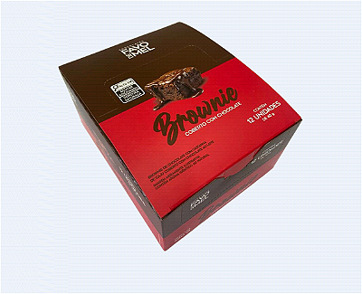Brownie Coberto com Chocolate 40g-Display c/ 12 unidades
