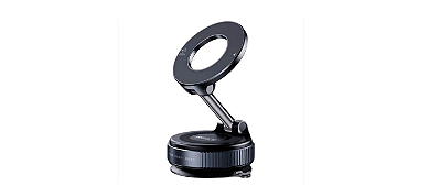 Suporte Veicular Hrebos para celular, Rotação 360° - SU-266 Preto