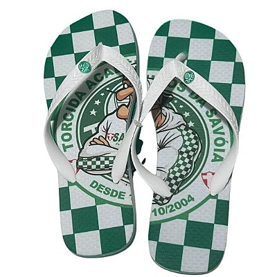 Chinelo quadriculado