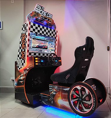 SIMULADOR DE CORRIDA ARCADE GOLD - RACING CAR
