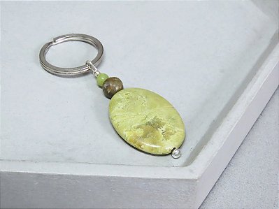 CHAVEIRO JASPE VERDE