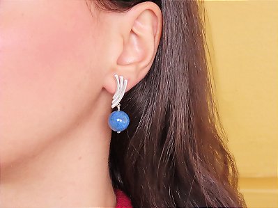 BRINCO BRISA LÁPIS LAZULI