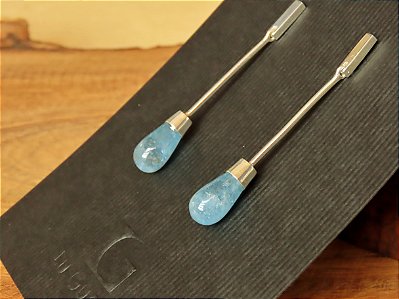 BRINCO PÊNDULO ÁGUA MARINHA