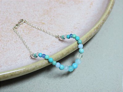 PULSEIRA LINA HOWLITA E PEDRAS VARIADAS