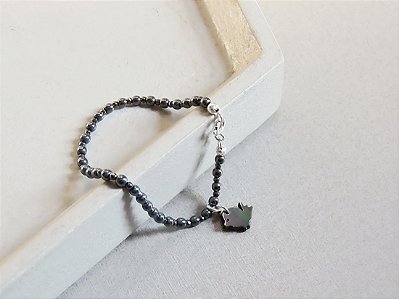 PULSEIRA HEMATITA COM PASSARINHO