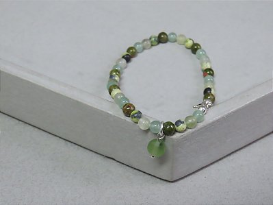 PULSEIRA JASPE COM PINGENTE