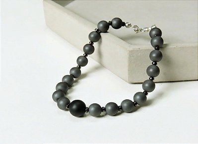 PULSEIRA UNISSEX HEMATITA FOSCA E LISA II