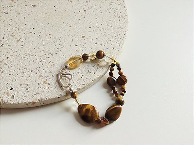 PULSEIRA EXÓTICA OLHO DE TIGRE