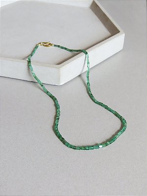COLAR DELICADO VERMEIL ESMERALDA